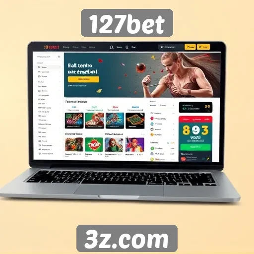 Análise da interface do usuário do site 127bet